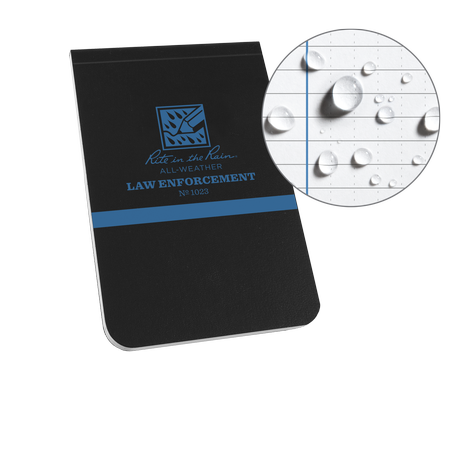 Thin blue line notebook for officers