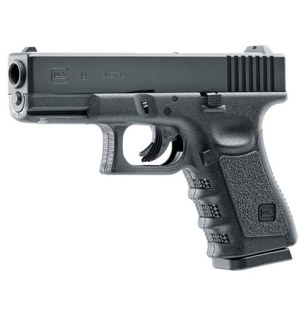 Glock g19 gen3 culasse fixe - pistolet à air 4.5mm