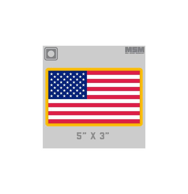 Écusson drapeau américain-pvc